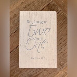 Wedding/Marriage Scripture Sign Home Decor